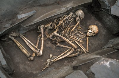 Le ossa di due sciti giacciono in una tomba di 3000 anni ad Arzhan-2, 2003 (foto) da Sisse Brimberg