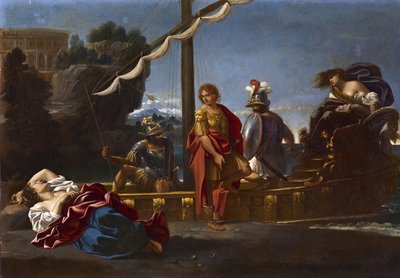 Renaud fa i suoi addii ad Armida - soggetto tratto da La Gerusalemme Liberata di Torquato Tasso da Sisto Badalocchio