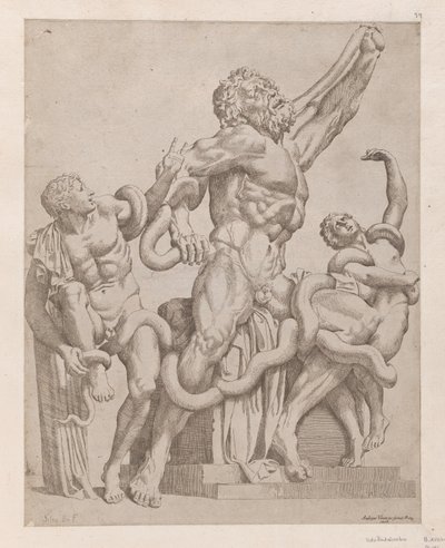Speculum Romanae Magnificentiae: Laocoonte, 1561 da Sisto Badalocchio