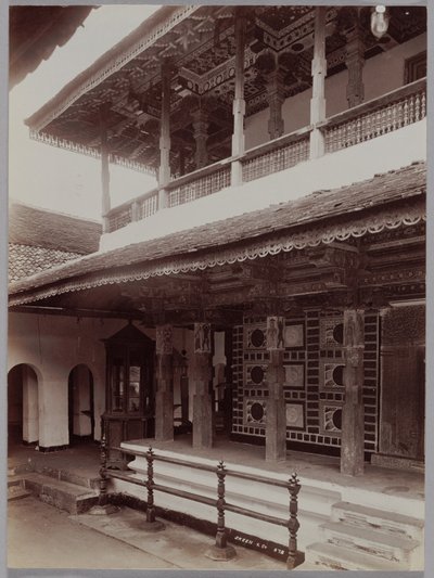 Tempio buddista a Kandy, Ceylon, c. 1880 da Skeen and Co.