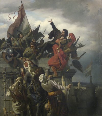 Il sacrificio di Titusz Dugovics, 1859 da Alexander von Wagner