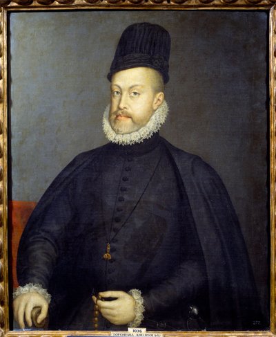 Ritratto del Re di Spagna Filippo II da Sofonisba Anguissola