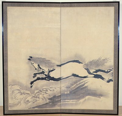 Salto del cavallo, giapponese, periodo Edo, c. XVIII secolo da Soga Shohaku
