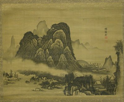 Paesaggio montano da Soga Shohaku
