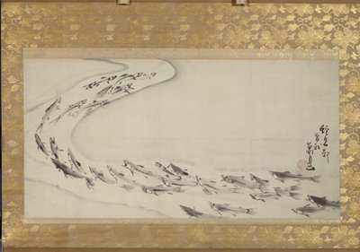 Scuola di pesce da Soga Shohaku