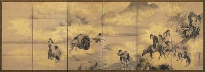Gli otto immortali della coppa di vino da Soga Shohaku