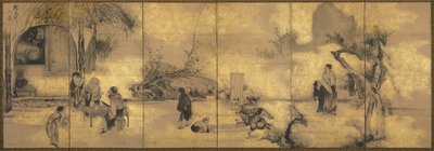 Gli otto immortali della coppa di vino da Soga Shohaku