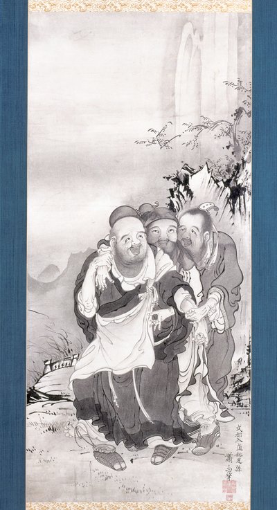 I tre ridenti della gola della tigre da Soga Shohaku