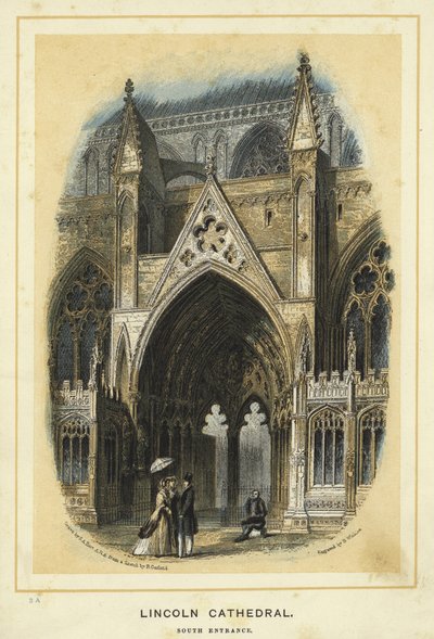 Cattedrale di Lincoln, ingresso sud da Solomon Alexander Hart