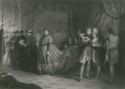 La lite tra Wolsey e Buckingham, Re Enrico VIII da Solomon Alexander Hart