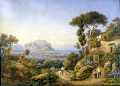 Palermo e Monte Pellegrino da Solomon Corrodi
