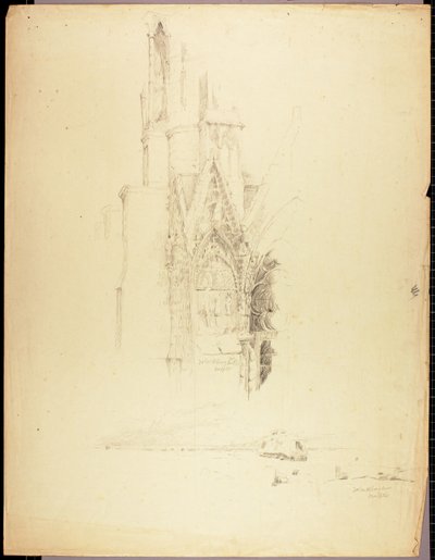 Facciata della cattedrale da Solon H. Borglum