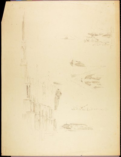 Studi sulla cattedrale da Solon H. Borglum
