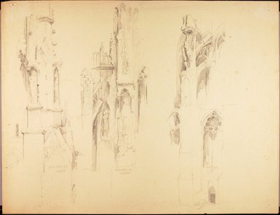 Studi sulla cattedrale da Solon H. Borglum