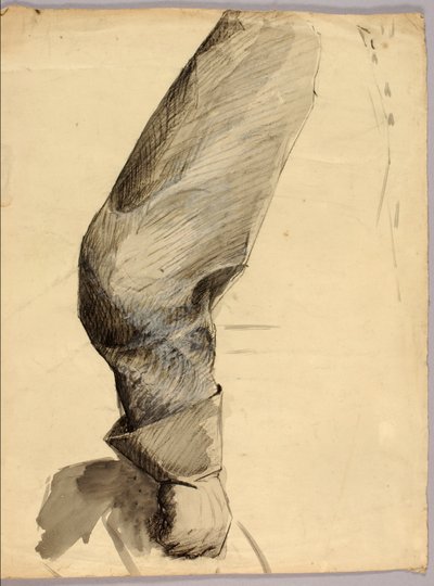Braccio destro, studio per statua equestre da Solon H. Borglum