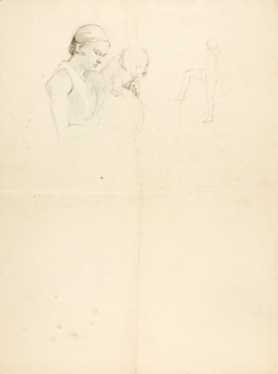 Donna e cane da Solon H. Borglum