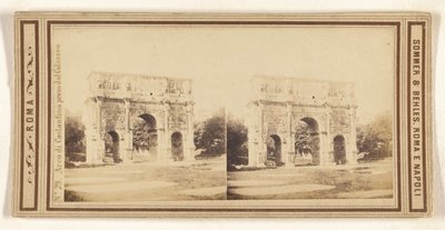 Arco di Costanfino preso dal Colosseo da Sommer and Behles