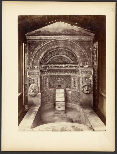 Casa della gran fontana. Pompei. da Sommer and Behles