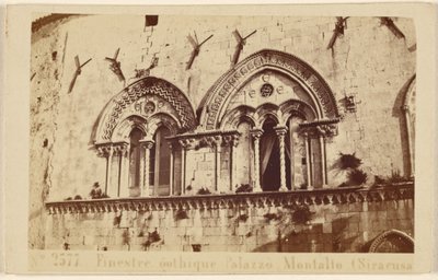 Finestre gothique Palazzo Montalto (Siracusa) da Sommer and Behles