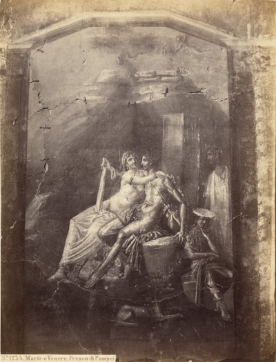 Marte e Venere. Fresco di Pompei da Sommer and Behles