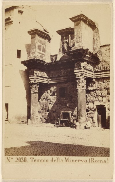Tempio della Minerva (Roma) da Sommer and Behles