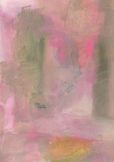 Flusso astratto rosa e verde da Soniya Vijayakumar