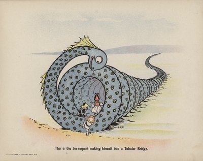 Illustrazione per "Further Doings of the Three Bold Babes" (litografia a colori) da Sophia Rosamond Praeger