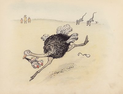 Illustrazione per Little Twin Dragons di S Rosamond Praeger (litografia a colori) da Sophia Rosamond Praeger