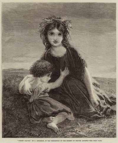 Foglie della foresta da Sophie Gengembre Anderson