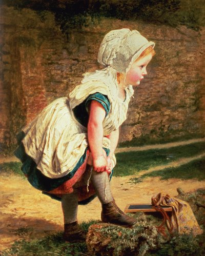 Aspettami! (Ritorno a Casa da Scuola) da Sophie Gengembre Anderson