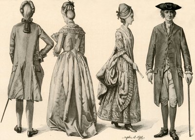 Abbigliamento durante il regno di Giorgio III, 1760-1776 da Sophie B. Steel
