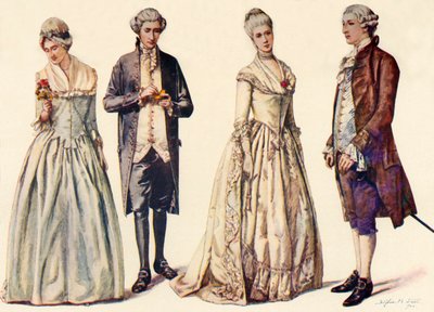 Abbigliamento durante il regno di Giorgio II da Sophie B. Steel