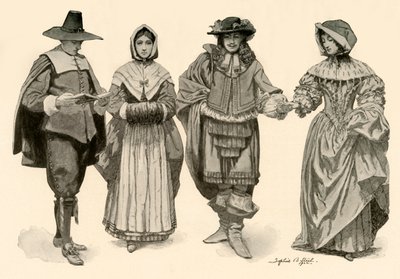 Abbigliamento durante il periodo 1620-1670, 1903, 1937 da Sophie B. Steel
