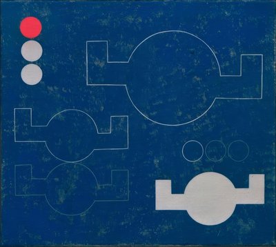 Composizione a cerchi con bracci angolari in linee e piani da Sophie Taeuber Arp