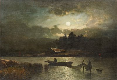 Pesca con le Reti al Chiaro di Luna da Sophus Jacobsen