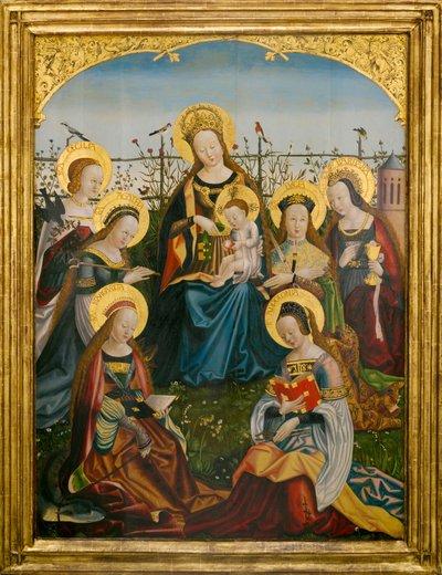 Trittico della Vergine con Bambino e santi (pannello centrale) da South German School