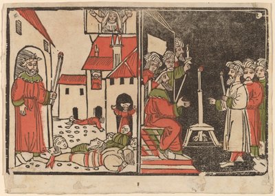 Massacro dei Primogeniti e Oscurità Egiziana da Spanish 15th Century