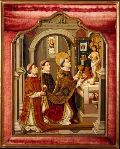 La messa di San Gregorio da Spanish Painter