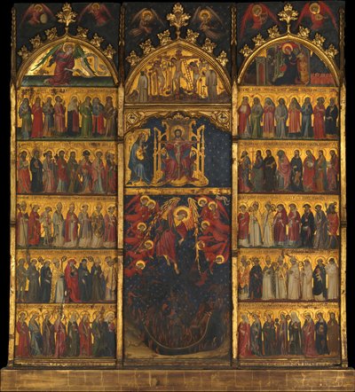 La Trinità adorata da tutti i santi da Spanish Painter