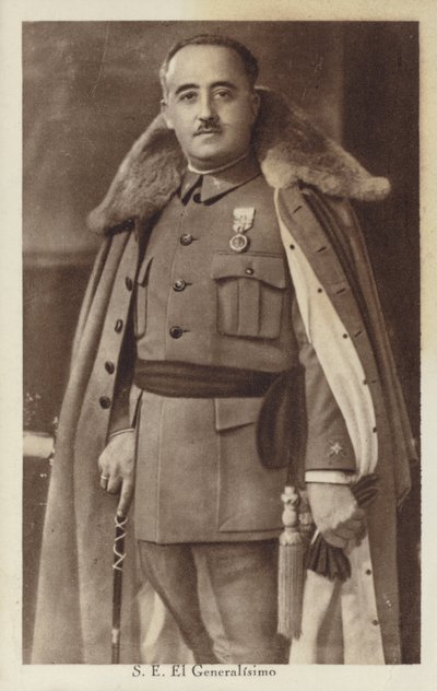 Francisco Franco, generale e dittatore spagnolo (foto b/n) da Spanish Photographer