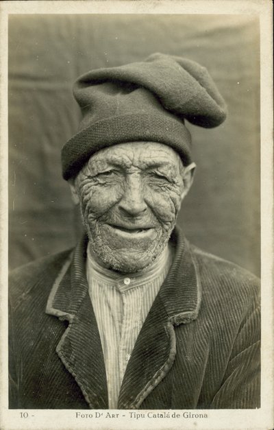 Vecchio di Girona, Spagna (foto b/n) da Spanish Photographer