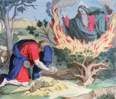 Mosè e il Roveto Ardente da Spanish School