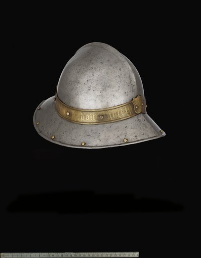 Un cappello da guerra spagnolo (Cabacete) in stile tardo XV secolo da Spanish School