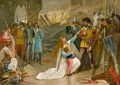 Abbracci ai piedi del conquistatore da Spanish School