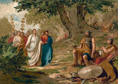 Attila e gli ambasciatori romani da Spanish School