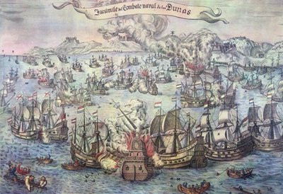 Battaglia di Downs, 21 ottobre 1639 da Spanish School