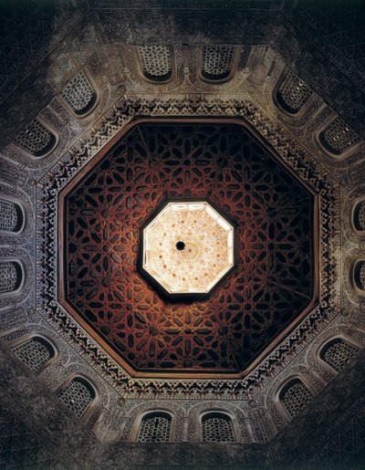 Soffitto della Madrasa di Granada, Spagna, costruita nel 1349 da Spanish School