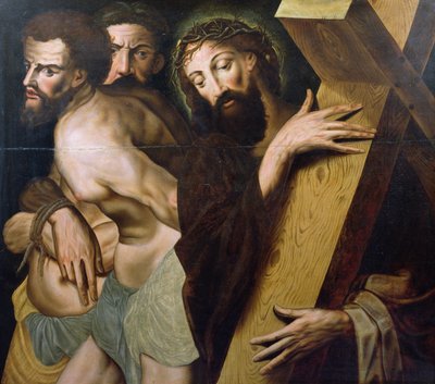 Cristo che porta la croce da Spanish School