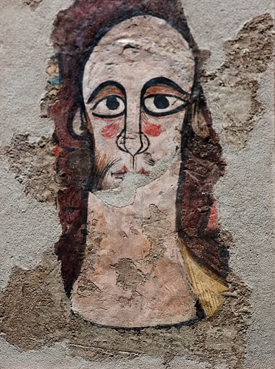 Cristo Pantocratore. XII secolo (affresco) da Spanish School
