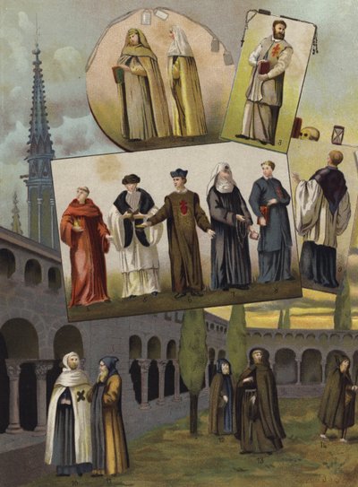 Ordini religiosi cristiani, 1500-1600 da Spanish School